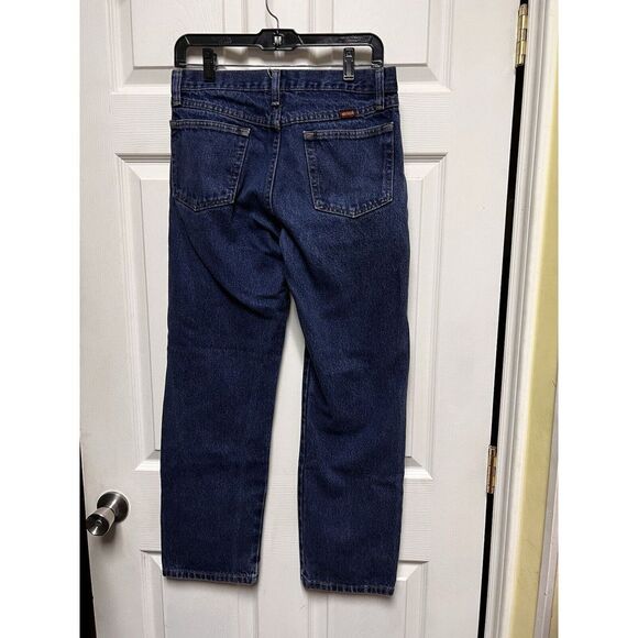 Rustler Jeans Mens 31x30 (30w) Blue Denim Straight Cut Workwear Medium‎ Wash DEU - Picture 6 of 7